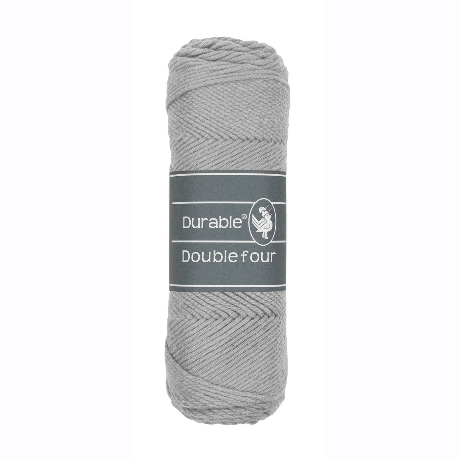 Durable Double Four garen in kleur Light Grey 2232, 100% katoengaren voor haken en breien.
