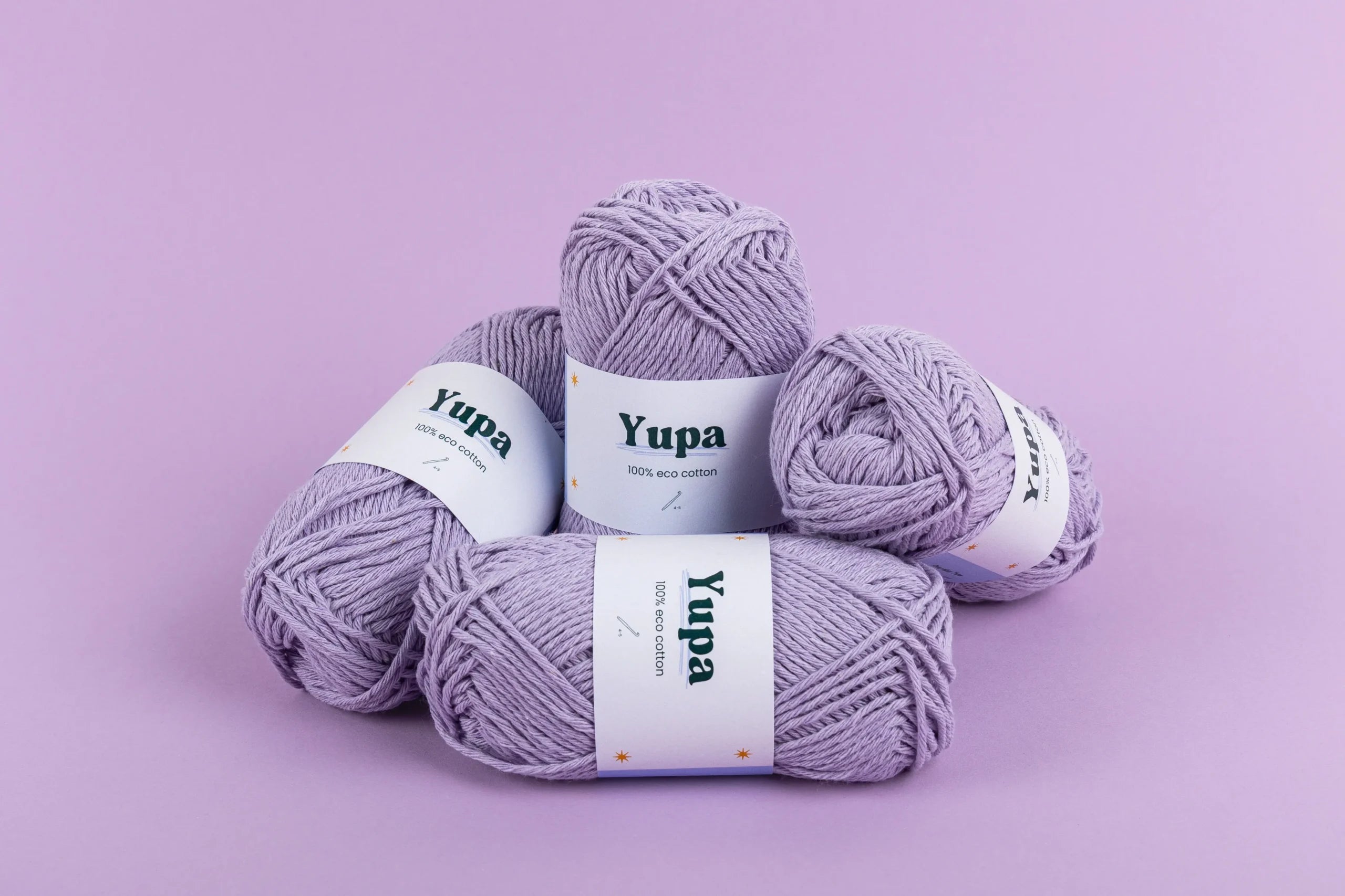 Yupa Eco Cotton Garen Haakspot kleur lila 6.