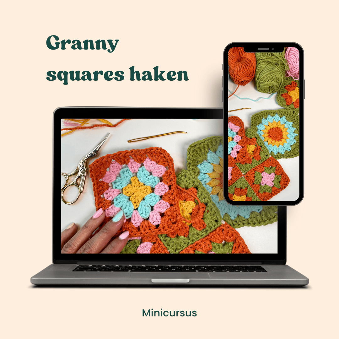 Cursus Granny Squares Haken minicursus cover foto.