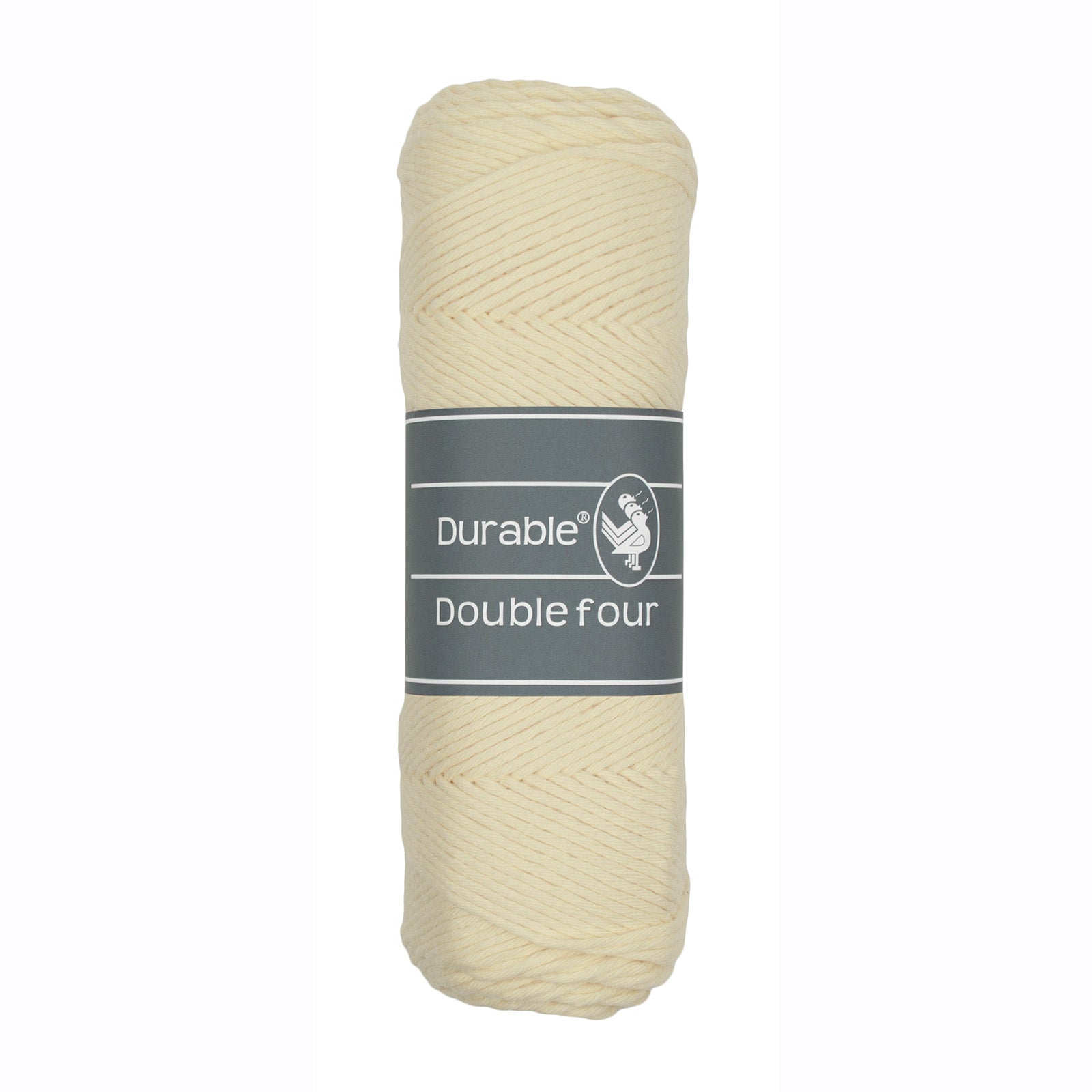 Durable Double Four garen in kleur Cream 2172, 100% katoengaren voor haken en breien. 
