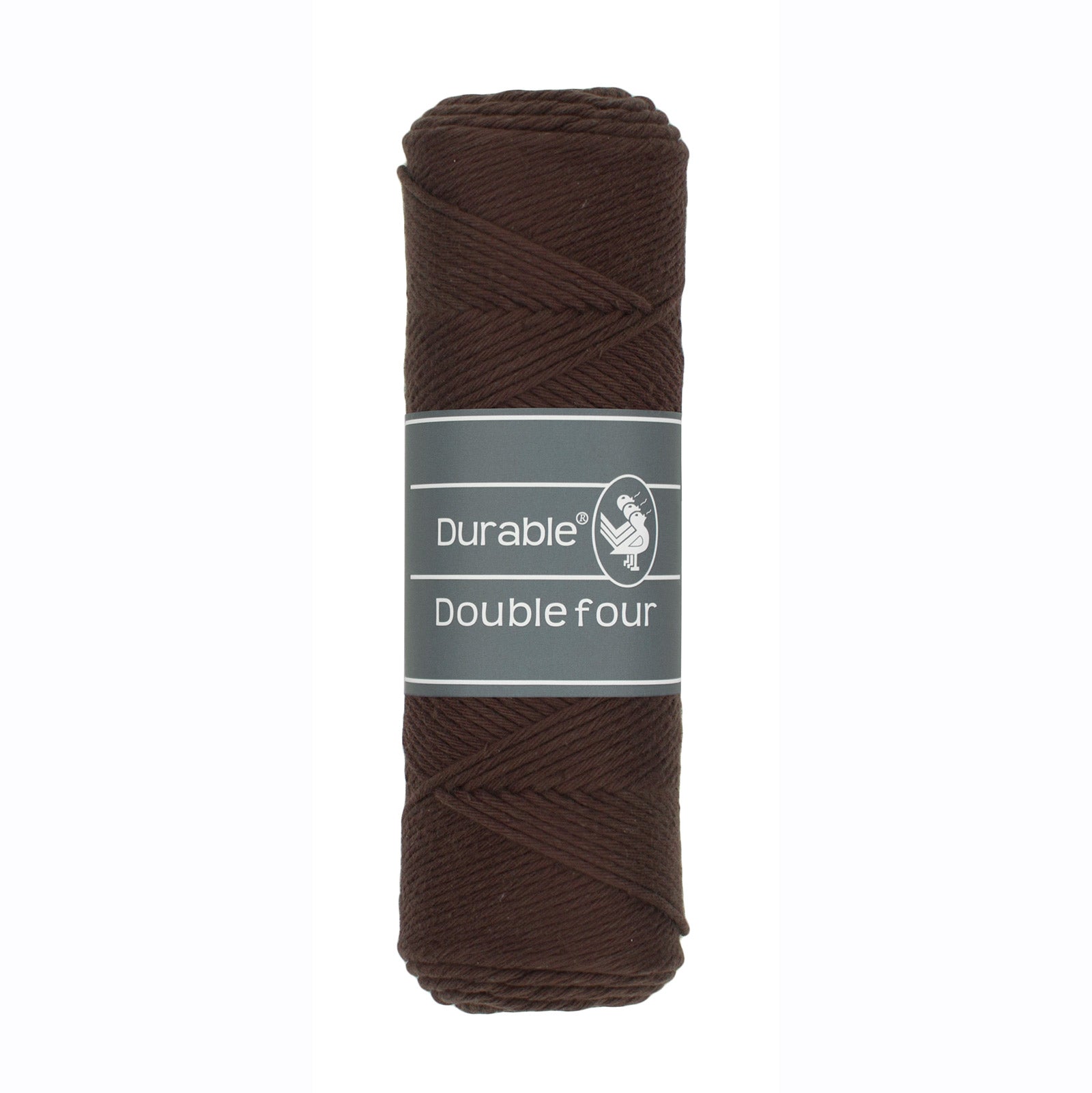 Durable Double Four garen in kleur Dark Brown 2230, 100% katoengaren voor haken en breien. 