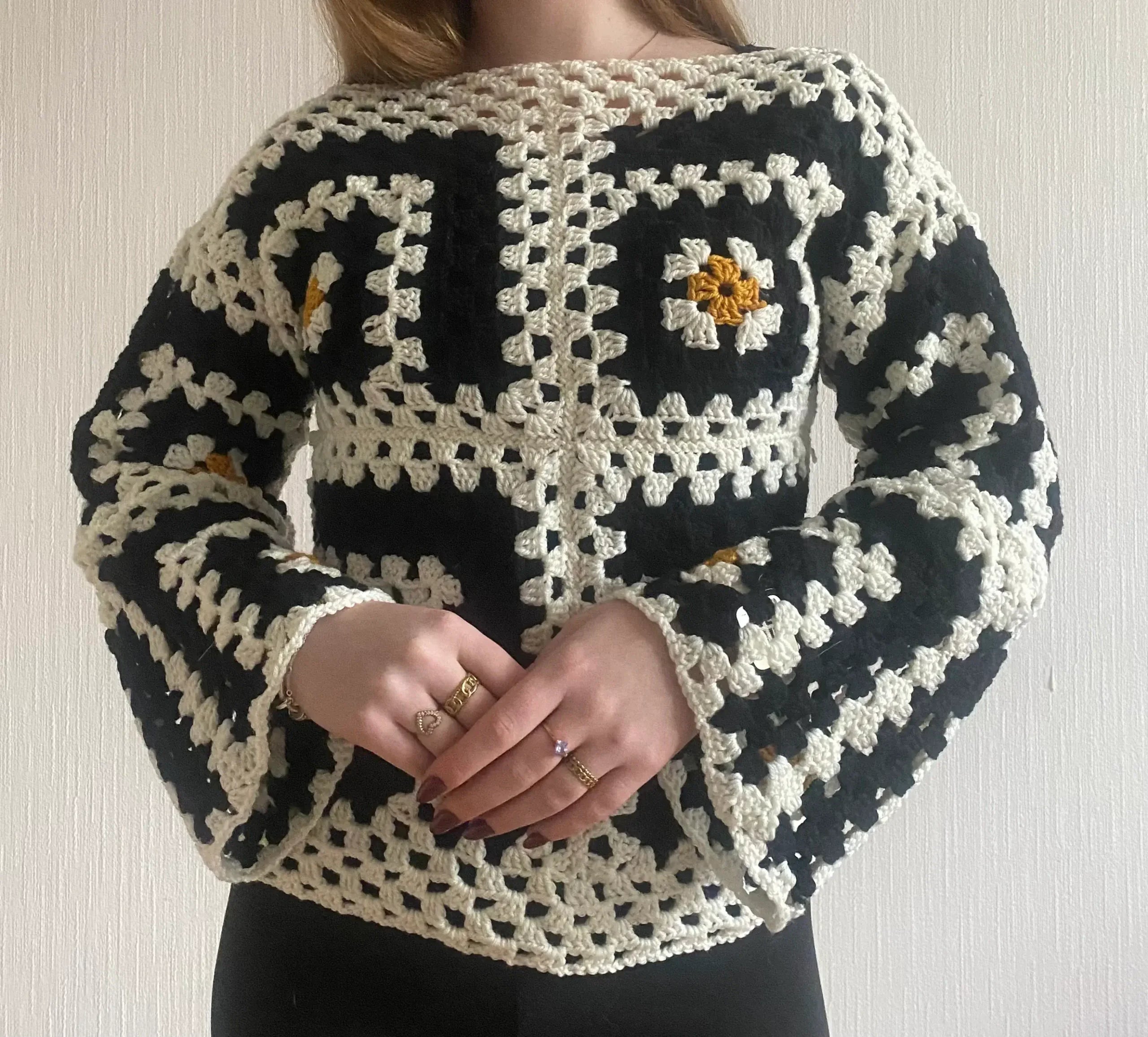 Haakpatroon Granny Square Trui