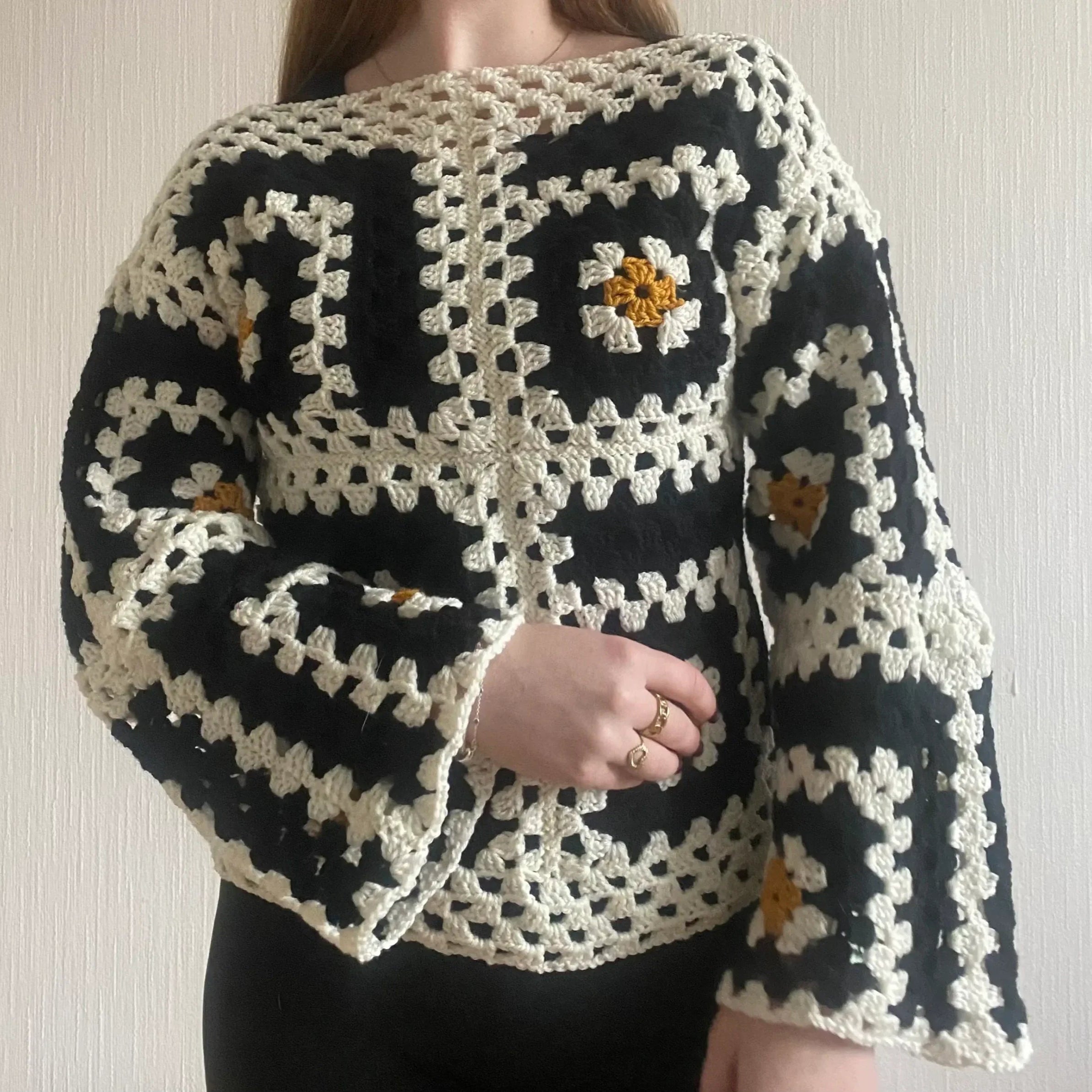 Haakpatroon Granny Square Trui