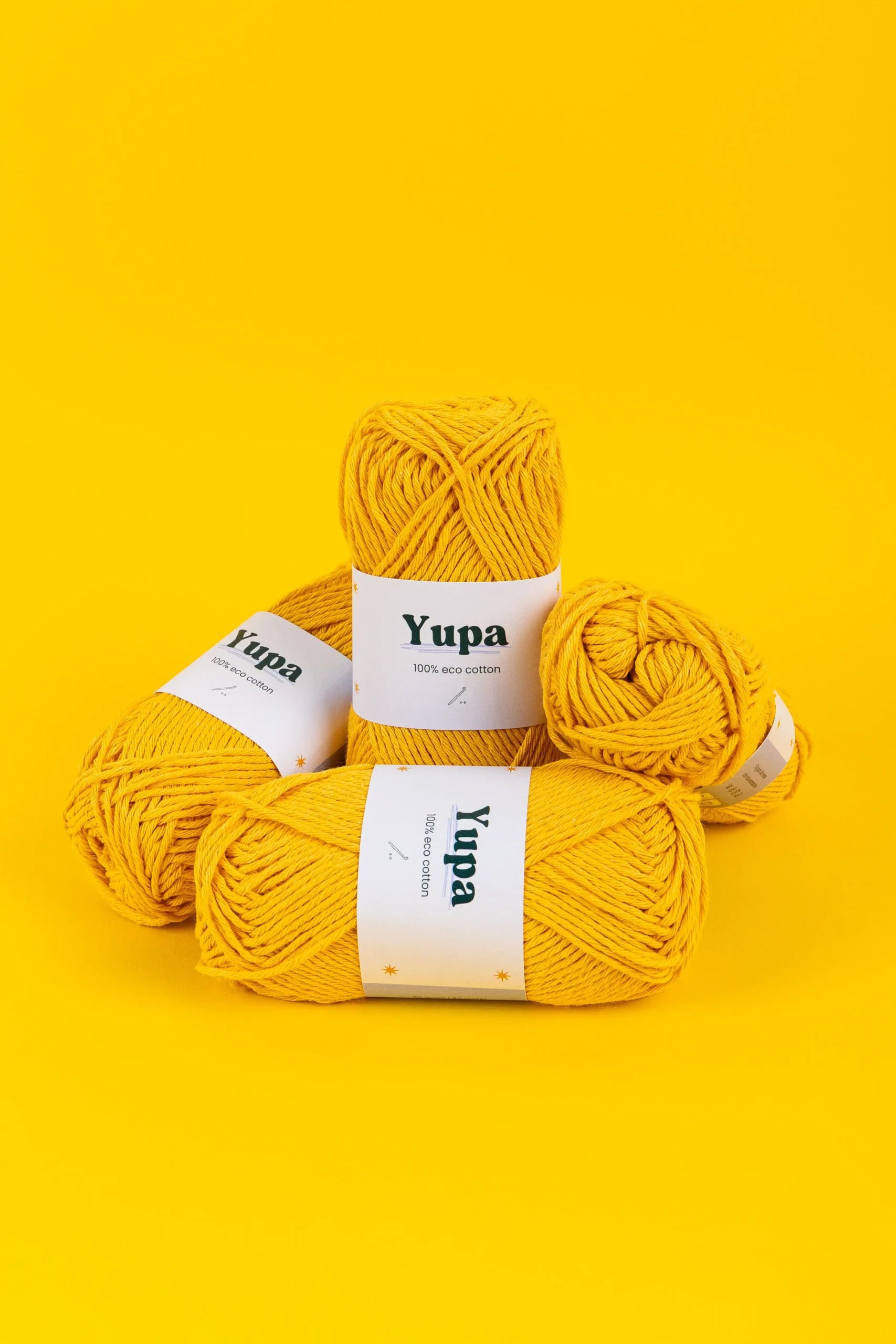 Yupa Eco Cotton Garen Haakspot kleur geel 31.