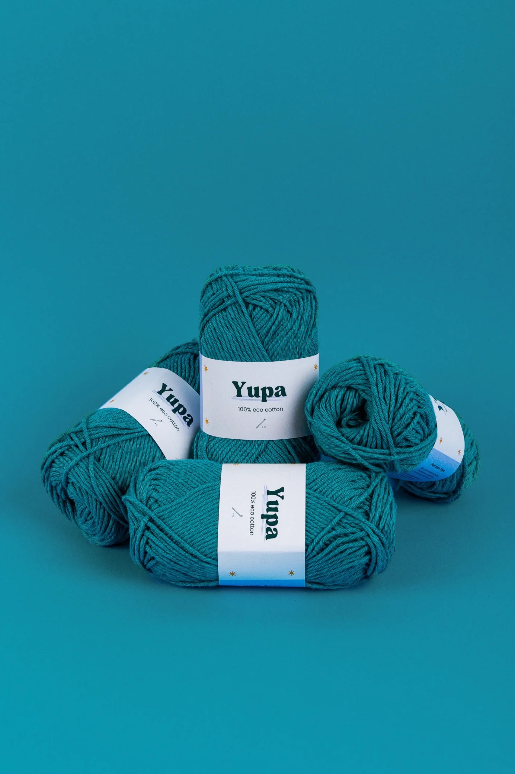 Yupa Eco Cotton Garen Haakspot kleur azuurblauw 30.2.