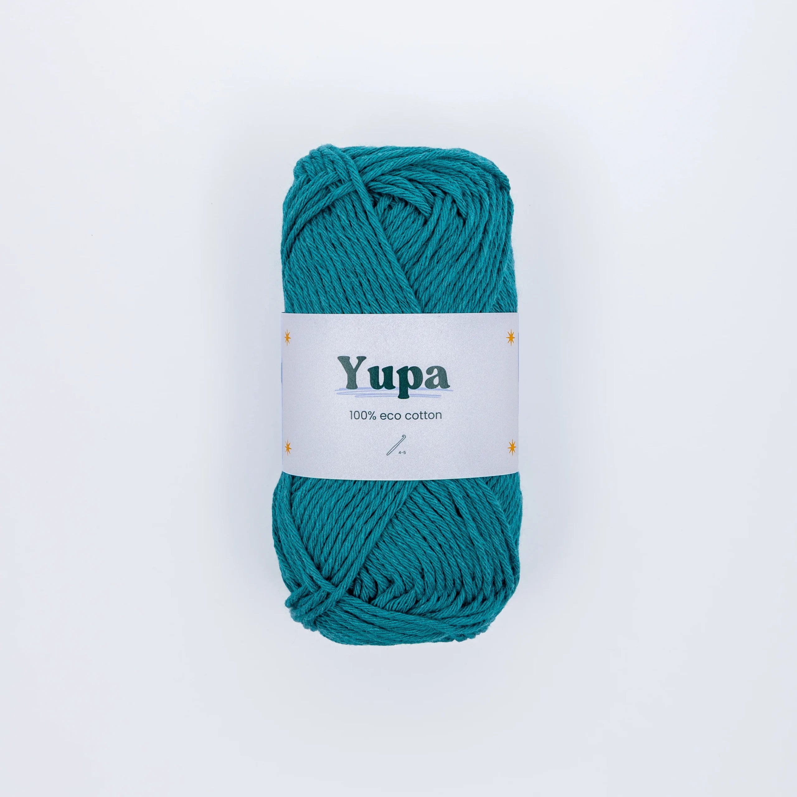 Yupa Eco Cotton garen van Haakspot in de kleur azuur op een witte achtergrond.
