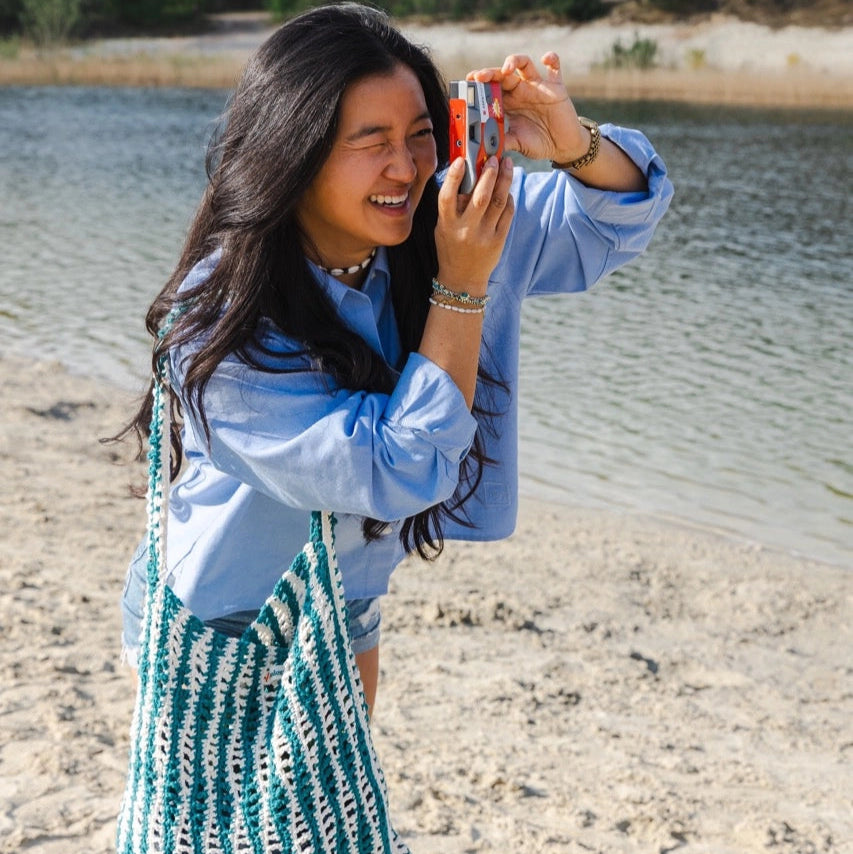 Haakpakket Striped Beach Bag