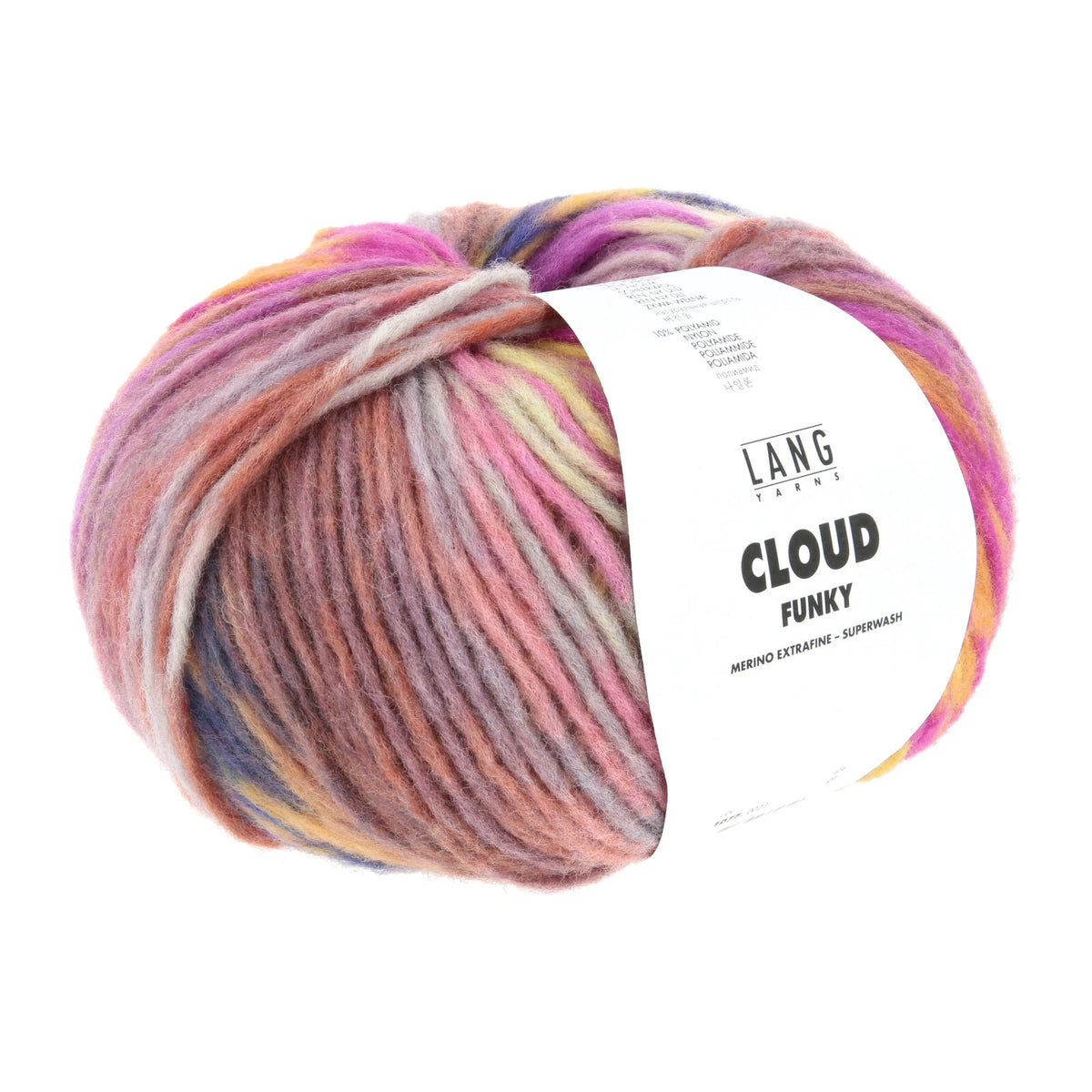 Lang Yarns Cloud in color 0023, a ball of yarn with a Lang Yarns label on a white background.