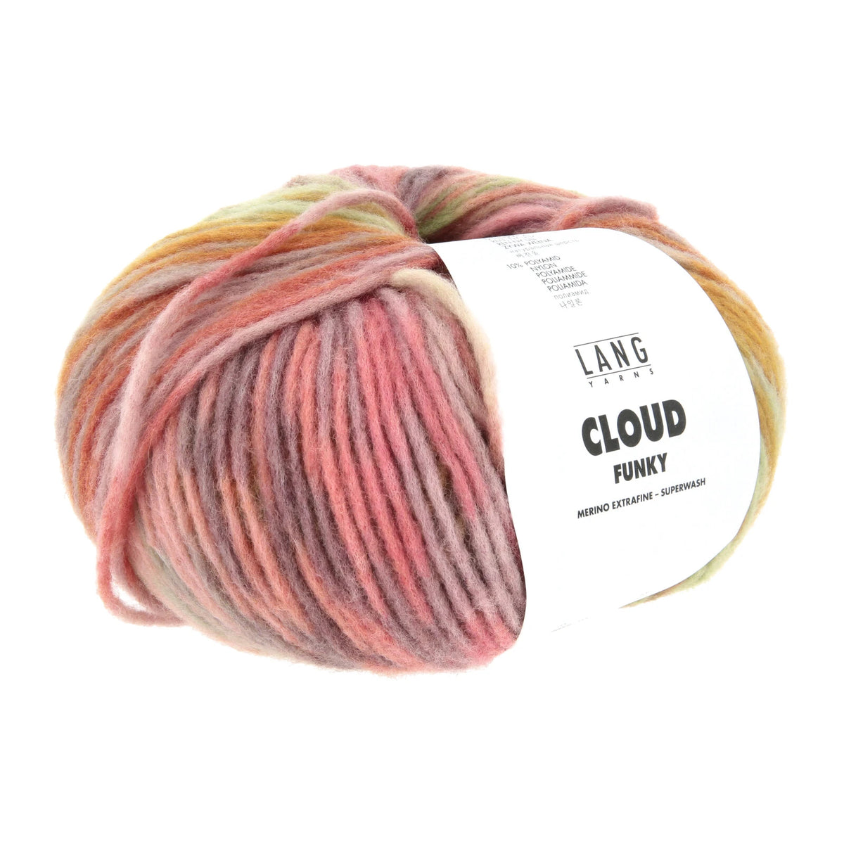 Lang Yarns Cloud in color 0024, a ball of yarn with a Lang Yarns label on a white background.