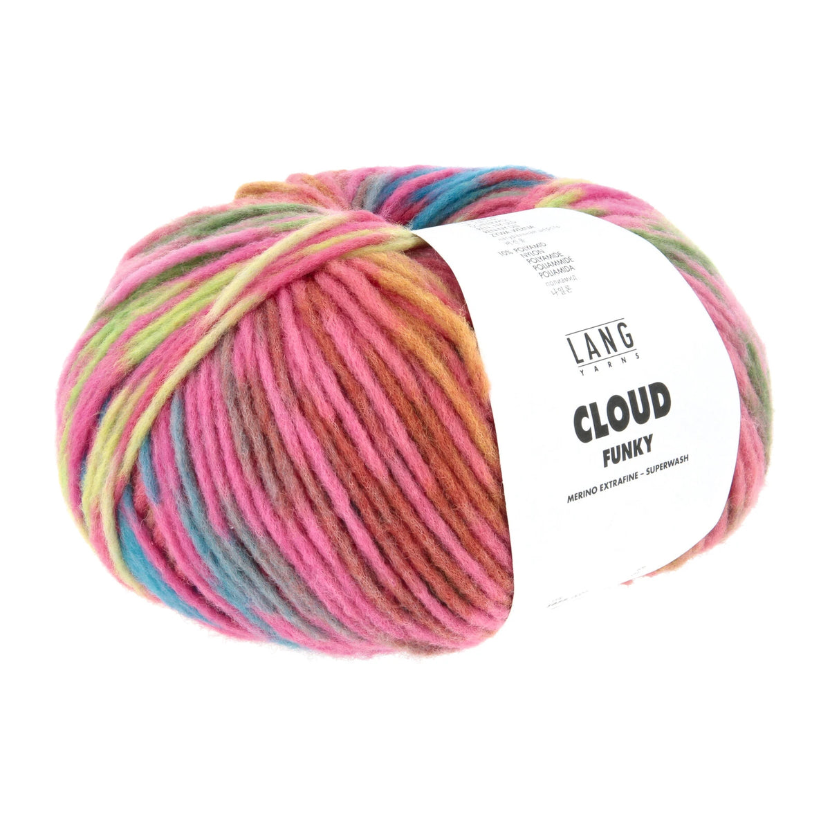 Lang Yarns Cloud in color 0027, a ball of yarn with a Lang Yarns label on a white background.