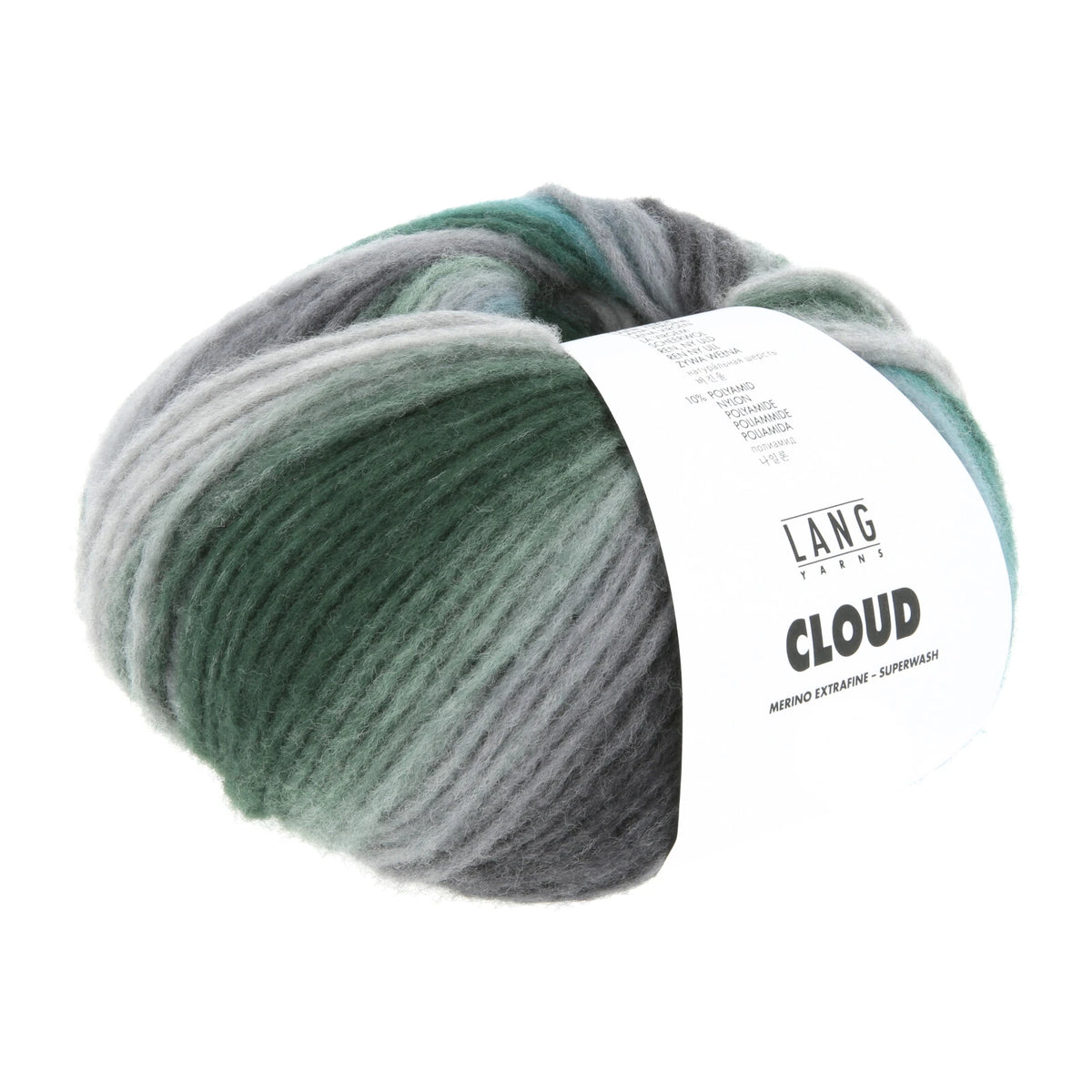 Lang Yarns Cloud in color 0030, a ball of yarn with a Lang Yarns label on a white background.