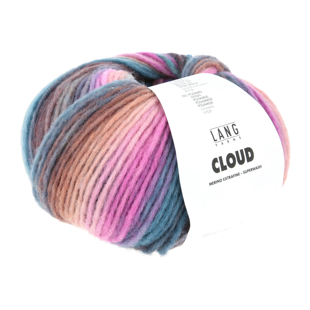 Lang Yarns Cloud in color 0032, a ball of yarn with a Lang Yarns label on a white background.